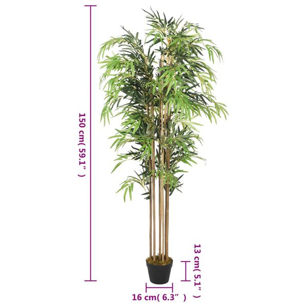 vidaXL Artificial Bamboo Tree Green