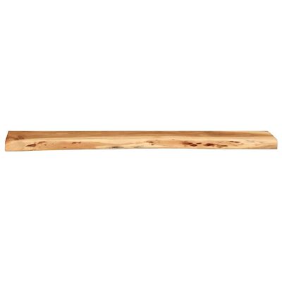 Long wooden beam with a hollow square end on left, wood grain visible