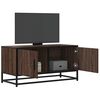 vidaXL TV Cabinet Brown Oak Engineered wood, Metal 31.5x13.6x15.7 in