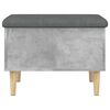vidaXL Storage Bench Concrete grey, Dark grey