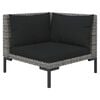 vidaXL Garden Lounge Set Dark Grey Powder-coated steel Garden Lounge Set