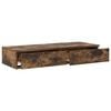 vidaXL Bed Drawers Smoked Oak 31.50 x 14.37 x 6.50 in Engineered Wood