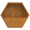 vidaXL Wall Planter Set of 2 Rusty Corten Steel Medium