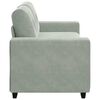 vidaXL Loveseat Sofa Light grey Velvet (100% polyester), Plywood, Steel