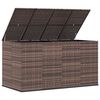 vidaXL Cushion Box Brown gradient PE rattan, powder-coated steel Large