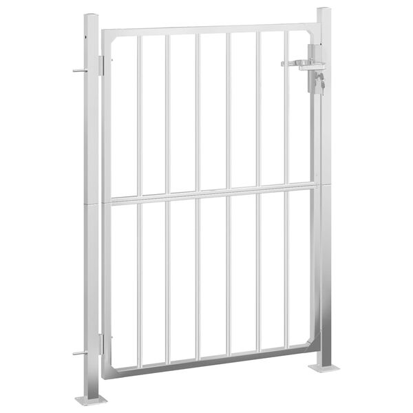 vidaXL Garden Gate 39.4" x 47.2" Stainless Steel