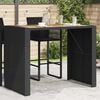 vidaXL Garden Bar Table Black