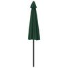 vidaXL Garden Parasol Green Polyester, Aluminum, Steel