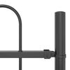 vidaXL Garden Fence Grey 5.58 x 2.62 ft Powder-coated Steel