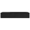 vidaXL Bed Drawers Black Oak 35.43 x 14.37 x 6.50 in Engineered Wood