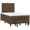 vidaXL Box Spring Bed with Mattress Dark Brown