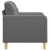 vidaXL Sofa Chair Dark Grey Polyester, Metal, Textilene, Foam Single