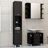 vidaXL Bathroom Furniture Set Black Engineered wood Medium