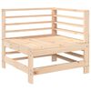 vidaXL Garden Lounge Set Natural Pine Solid Pine Wood, Plywood Medium