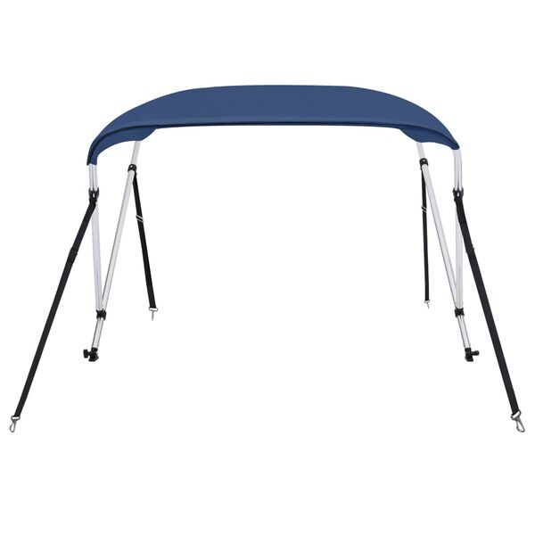 vidaXL 2 Bow Bimini Top Navy Blue 59.1x47.2x43.3"
