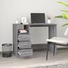 vidaXL Desk Grey sonoma Engineered wood Medium Desk Rectangular