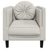 vidaXL Sofa Chair with Cushion Cream Velvet