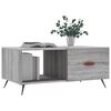 vidaXL Coffee Table Gray Sonoma Engineered wood, Iron Medium