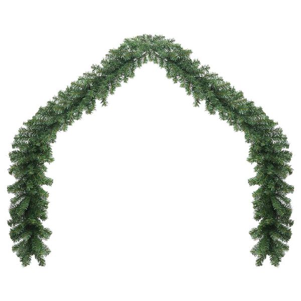 vidaXL Garland Green Artificial greenery, Plastic 16.4ft
