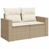 vidaXL Outdoor Sofa Set Beige PE Rattan 9 Piece Set Modular