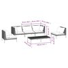 vidaXL Garden Lounge Set Dark grey