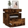 vidaXL Bedside Cabinet Smoked Oak Engineered Wood Compact