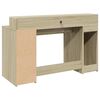 vidaXL Desk Sonoma Oak Engineered Wood Medium Desk Rectangular