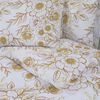 vidaXL Duvet Cover Set Set of 2 White and brown 100% Cotton 78.7x78.7 in