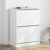vidaXL Shoe Cabinet White Engineered wood Tall Shoe Cabinet