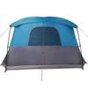 vidaXL Camping Tent with Porch 4-Person Blue Waterproof