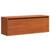 vidaXL Wall Cabinet Wax Brown 39.37 x 11.81 x 13.78 in Solid Pine Wood
