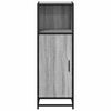 vidaXL Bathroom Cabinet Grey Sonoma Engineered wood, Metal Narrow