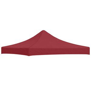 vidaXL Party Tent Roof 9.8'x9.8' Burgundy 0.9 oz/ft²