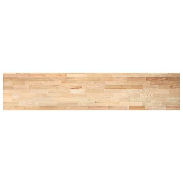 vidaXL Kitchen Worktop Oak Solid Oak Wood 118.1 x 25.0 x 1.6 in Durable