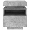 vidaXL Bedside Cabinet Concrete Grey Engineered Wood Compact