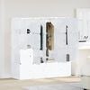 vidaXL Storage Cube Organizer White Polypropylene Large Modular