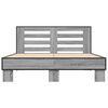 vidaXL Bed Frame Gray Sonoma Engineered wood, metal, plywood Full