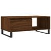 vidaXL Coffee Table Brown Oak Engineered Wood, Metal 35.4 x 19.7 x 14.4 in