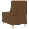 vidaXL Modular Sofa Unit Armless Brown 21.65 x 29.13 x 32.28 in