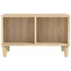 vidaXL Coffee Table Sonoma Oak Engineered Wood, Solid Eucalyptus