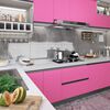 vidaXL Self-adhesive Furniture Film High Gloss Pink 196.9"x35.4" PVC