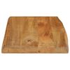 vidaXL Table Top 19.7"x15.7"x1.5" Live Edge Solid Wood Mango