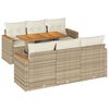 vidaXL Garden Sofa Set Beige