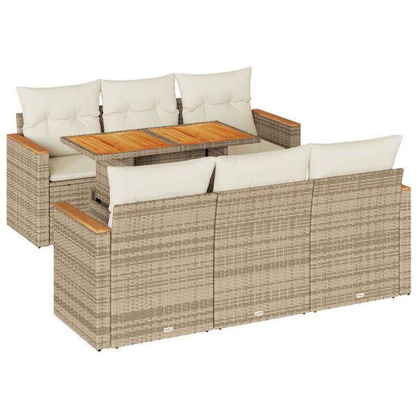 vidaXL Garden Sofa Set Beige