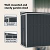 vidaXL Garden Shed Anthracite Galvanized steel, metal Medium Garden Shed
