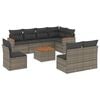 vidaXL Garden Sofa Set Gray