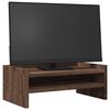 vidaXL Monitor Stand Brown Oak 16.5x9.4x6.3" Engineered Wood