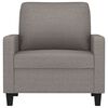vidaXL Sofa Chair Taupe Polyester, Metal, Textilene 23.6 in seat width