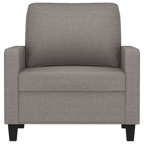vidaXL Sofa Chair Taupe Polyester, Metal, Textilene 23.6 in seat width
