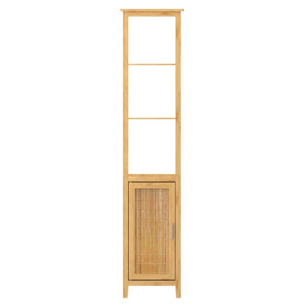 EISL High Cupboard Natural Bamboo Bamboo Tall High Cupboard